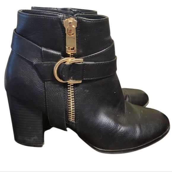 Apt. 9 Dynamic Comfort Advisor Black Block Heel Zip Up Ankle Booties, Size 8.5 - Picture 1 of 13